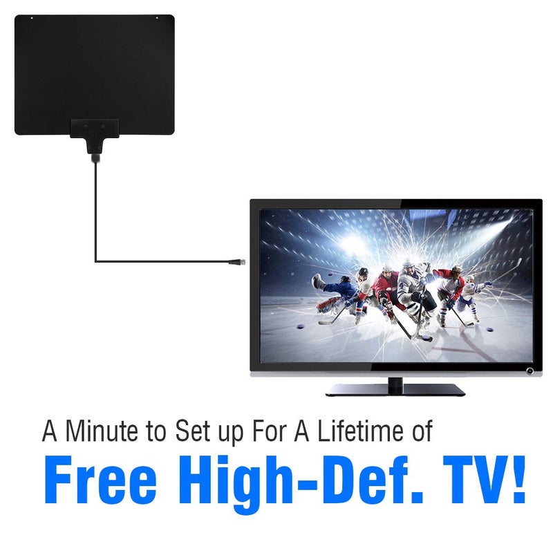 Mediasonic HD TV Antenna Support 1080P 4K UHF / VHF - 50 Miles Range High Performance Indoor HDTV Antenna - (HW-210AN-V2) - Image 3